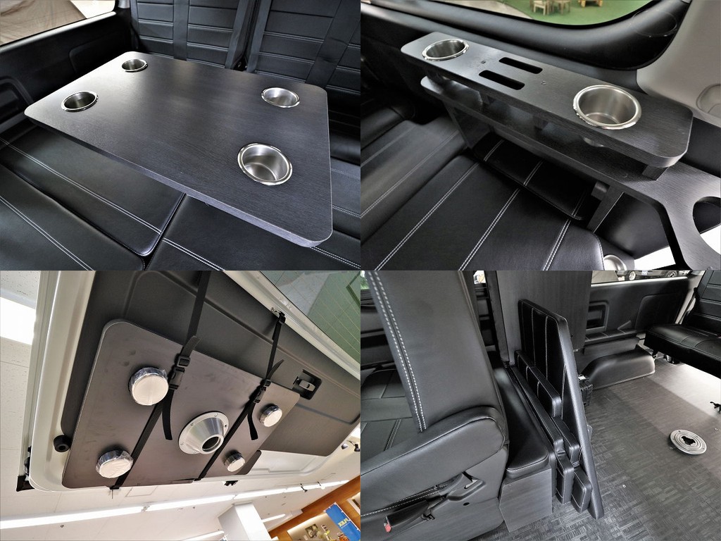 ポール式テーブルやベッドマットが収納できるのでスペースに余裕が出来ます！