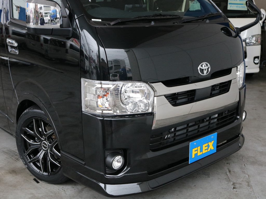 FLEXオリジナルDelfinoLineフロントスポイラ－☆ＴＯＹＯＴＡセーフティセンス搭載☆