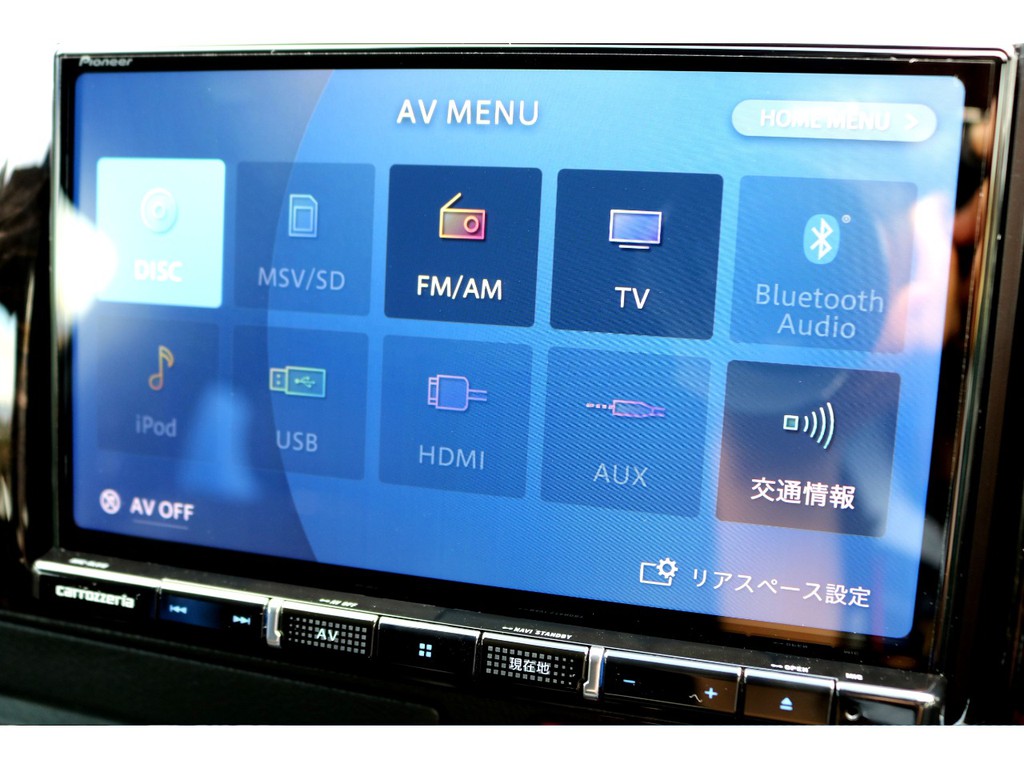 カロッツェリア ８インチＳＤナビを搭載！！