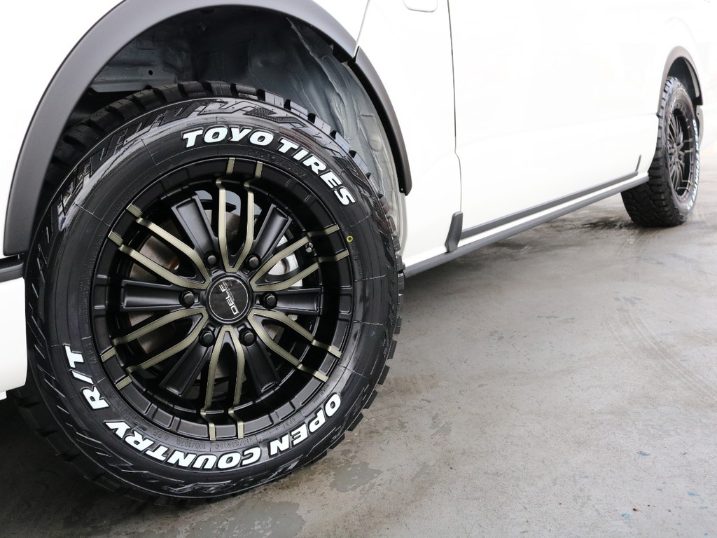 FLEXオリジナルDELF　MF01　16インチアルミホイール☆TOYO　オープンカントリータイヤ☆