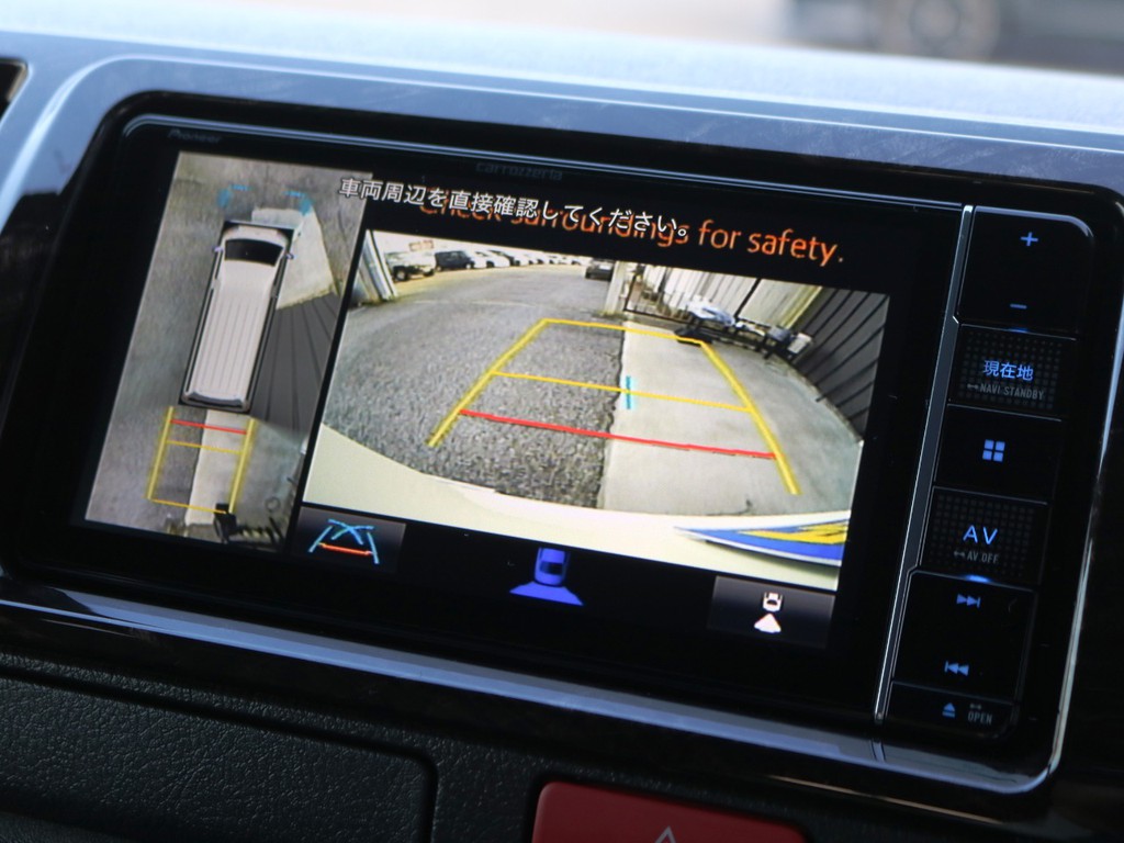 メーカーオプション　パノラミックビューモニター！車体を上から見たような映像をナビに映し出します♪