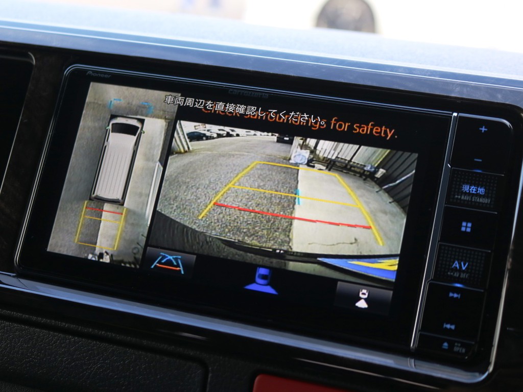 メーカーオプション　パノラミックビューモニター！車体を上から見たような映像をナビに映し出します♪