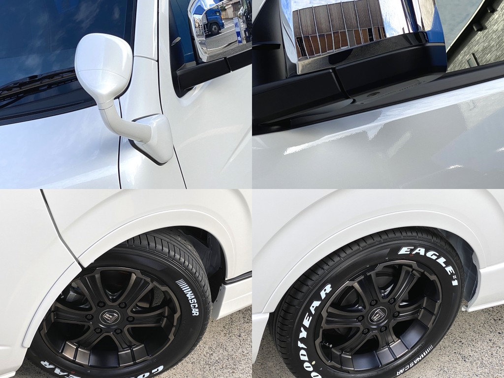 サイドカメラもついてますよ☆ＦＬＥＸオリジナル ＵＬＴＩＭＡＴＥオーバーフェンダーを装着！！ ２インチローダウンがさらにローダウンに見えますよ☆