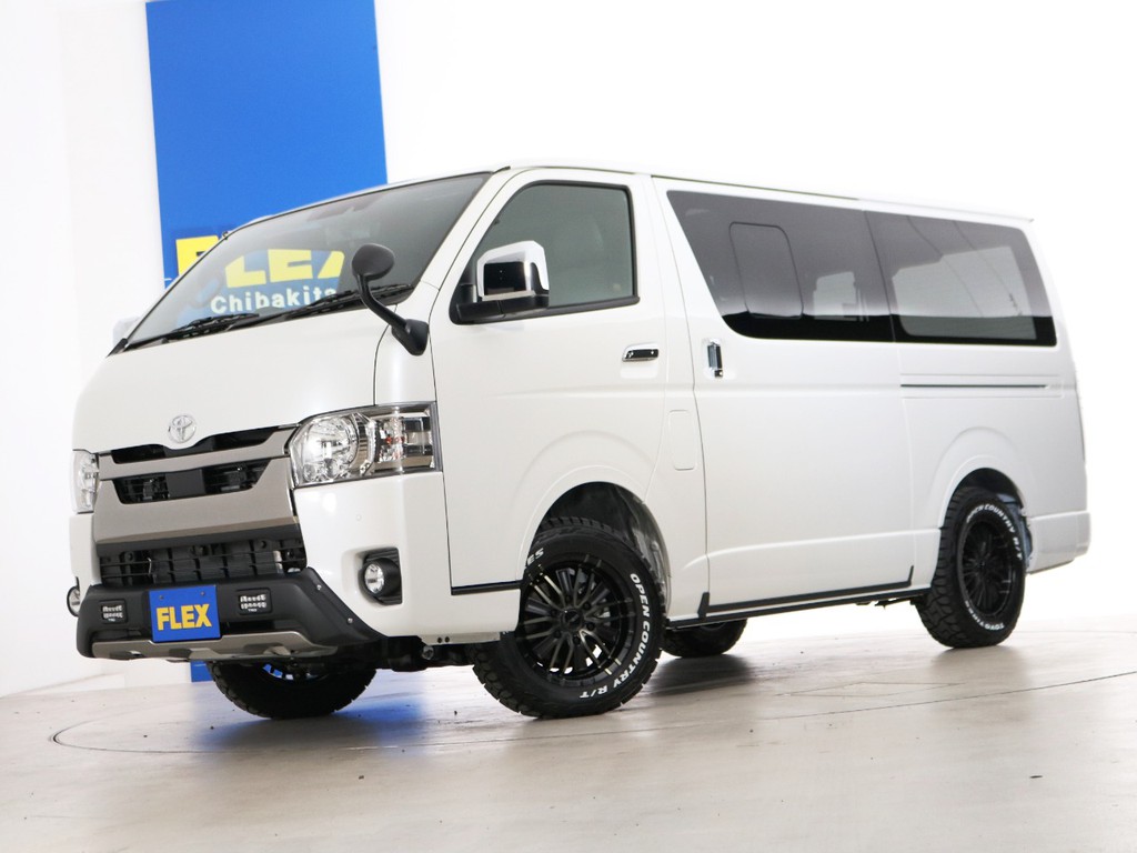 新車未登録　ハイエースバン　Ｓ－ＧＬ　一部改良後　特別仕様車ダークプライムⅡ　５人乗り　ディーゼルターボ４ＷＤ　寒冷地仕様　ワイルドカスタムＰＫＧ！