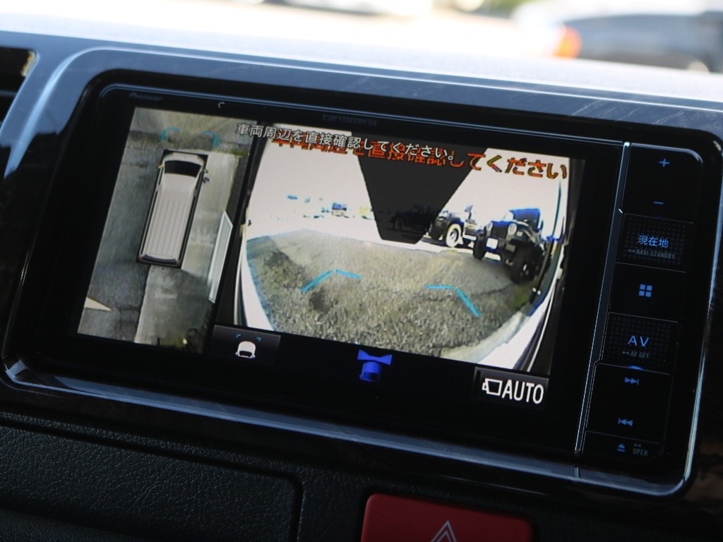 メーカーオプション　パノラミックビューモニター！車体を上から見たような映像をナビに映し出します♪