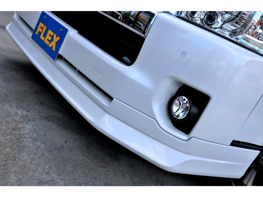 ＦＬＥＸオリジナル Ｄｅｌｆｉｎｏ Ｌｉｎｅフロントスポイラーを装備！！