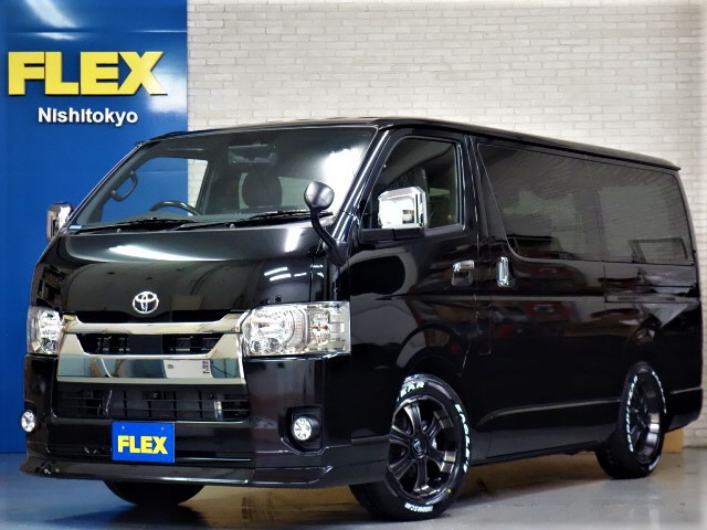 新車ハイエースＶダークプライムⅡ床張りナビパッケージ完成致しました！！店頭在庫車、即納車可能になります！！