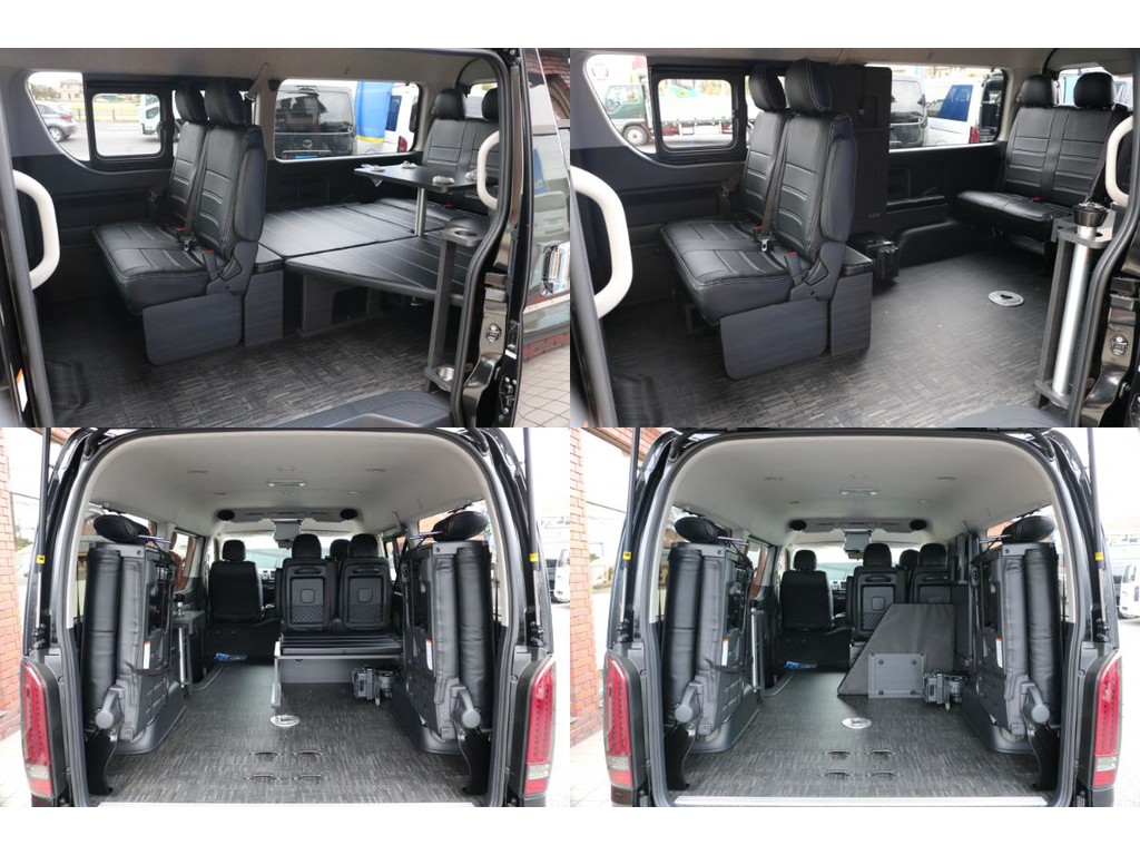 乗車人数に合わせたシート展開！お荷物もタップリ積載可能です☆