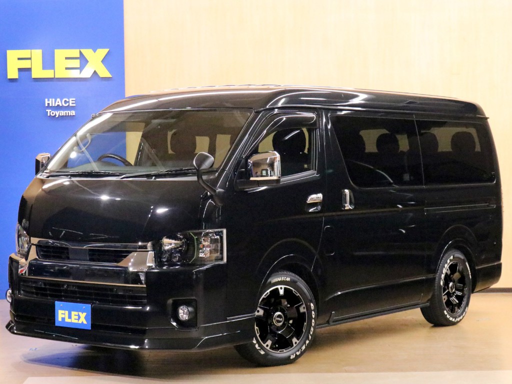 【元試乗車/内装架装Ver1】★サイドテーブル付き★フローリング施工★UIショック★＊＊10人乗り/全国即納可能＊＊（ブラックマイカ・3BA-TRH219W）