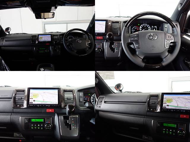 新車ハイエースＶダークプライムⅡ２８００ディーゼルターボ８インチナビパッケージ完成致しました！！店頭在庫車、即納車可能になります！！