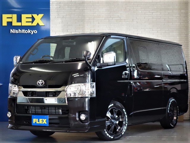 新車ハイエースＶダークプライムⅡディーゼル2WDベースのナビパッケージが完成致しました♪店頭在庫車、即納車もご対応可能になります！！