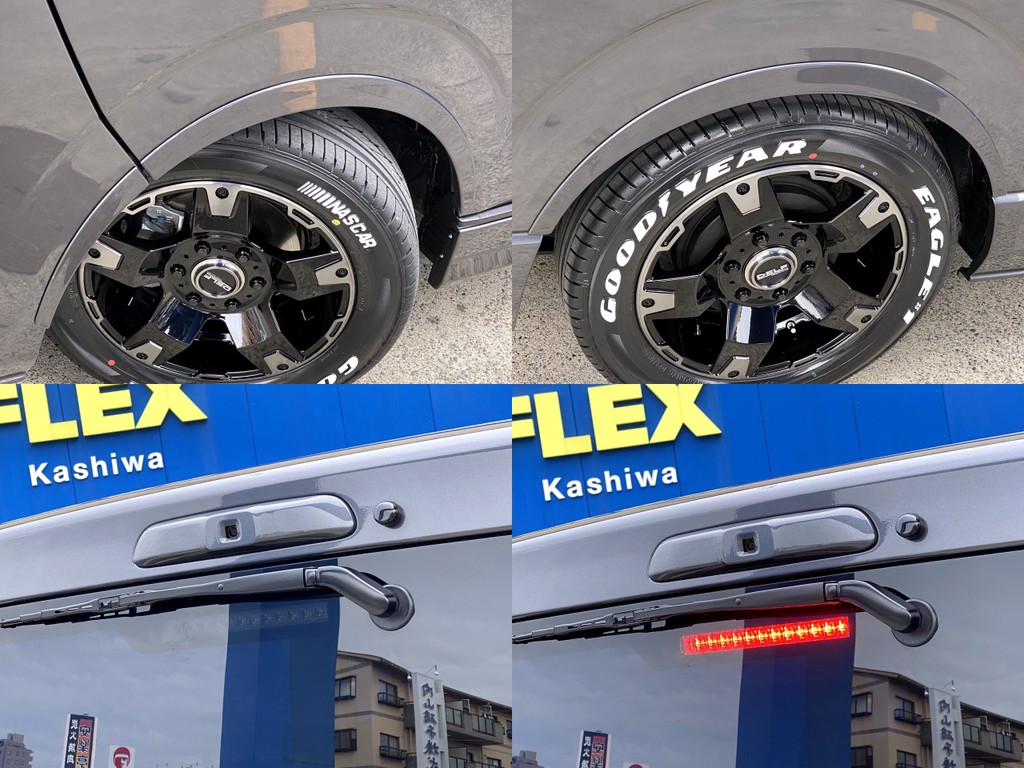 ＦＬＥＸオリジナル ＤｅｌｆｉｎｏＬｉｎｅオーバーフェンダーを装着！！２インチローダウンをさらにローダウンに見せてくれますよ☆