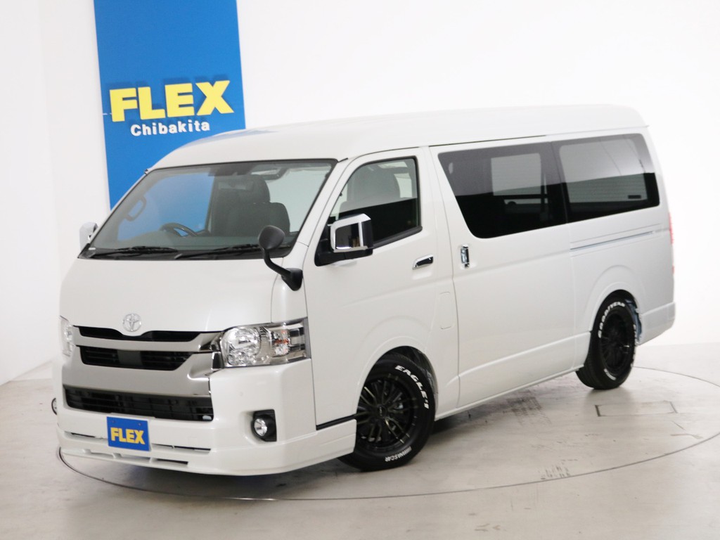 新車未登録　ハイエースバン　Ｓ－ＧＬ　ワイド　一部改良後【新型】　特別仕様車ダークプライムⅡ　５人乗り１ナンバー登録　ディーゼルターボ２ＷＤ　ライトカスタムＰＫＧ！