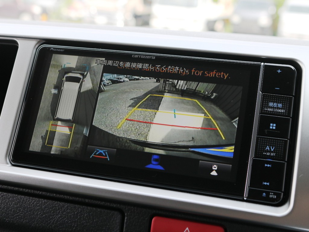 メーカーオプション　パノラミックビューモニター！車体を上から見たような映像をナビに映し出します♪