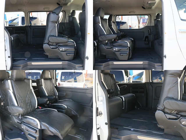 オットマンやロングスライドレール！様々なシートアレンジが可能です！