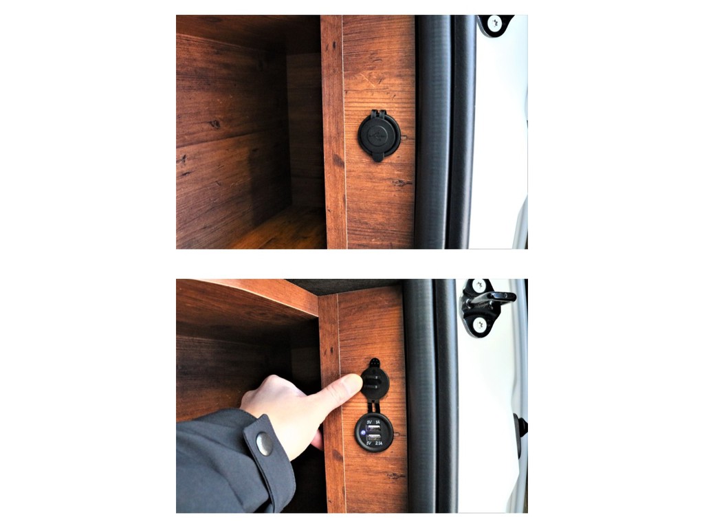 家具にＵＳＢポートも付いております。