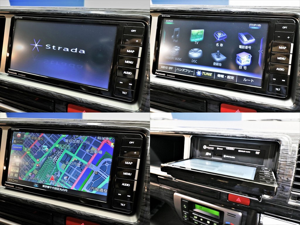 PanasonicストラーダSDナビ（フルセグTV/ＣＤ/ＤＶＤ/BluetoothMusic）