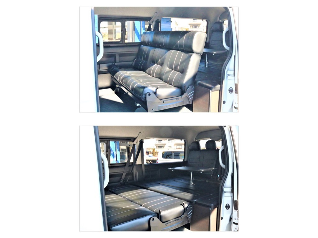 セカンドシート・3人掛けベンチシート・フラット可能