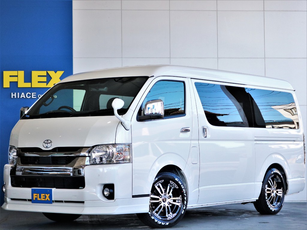新車　ハイエース　ワイドS-GLダークプライムⅡ　ディーゼルターボ２WD　ベッドキット　人気のディーゼルのワイドバン！ベッド付き
