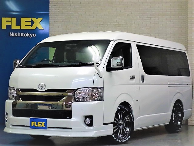 新車ハイエースＶダークプライムⅡワイドスーパーＧＬ２８００ディーゼルターボナビパッケージ入庫致しました！！