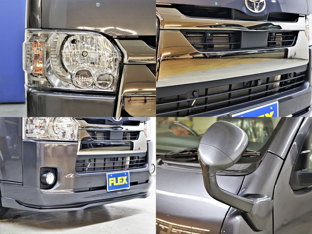 〔ＬＥＤヘッドランプ〕〔衝突軽減ブレーキシステム〕〔４１５コブラＴＹＰＥ－Ｒフロントリップスポイラー〕〔ガッツミラー同色塗装〕