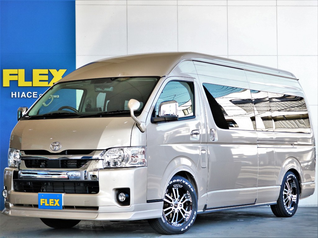 新車　ファインテックツアラー４WD　スーパーロング　広々キャプテンシート　全てがBIGのVIPハイエース　即納車可能の最上級車♪