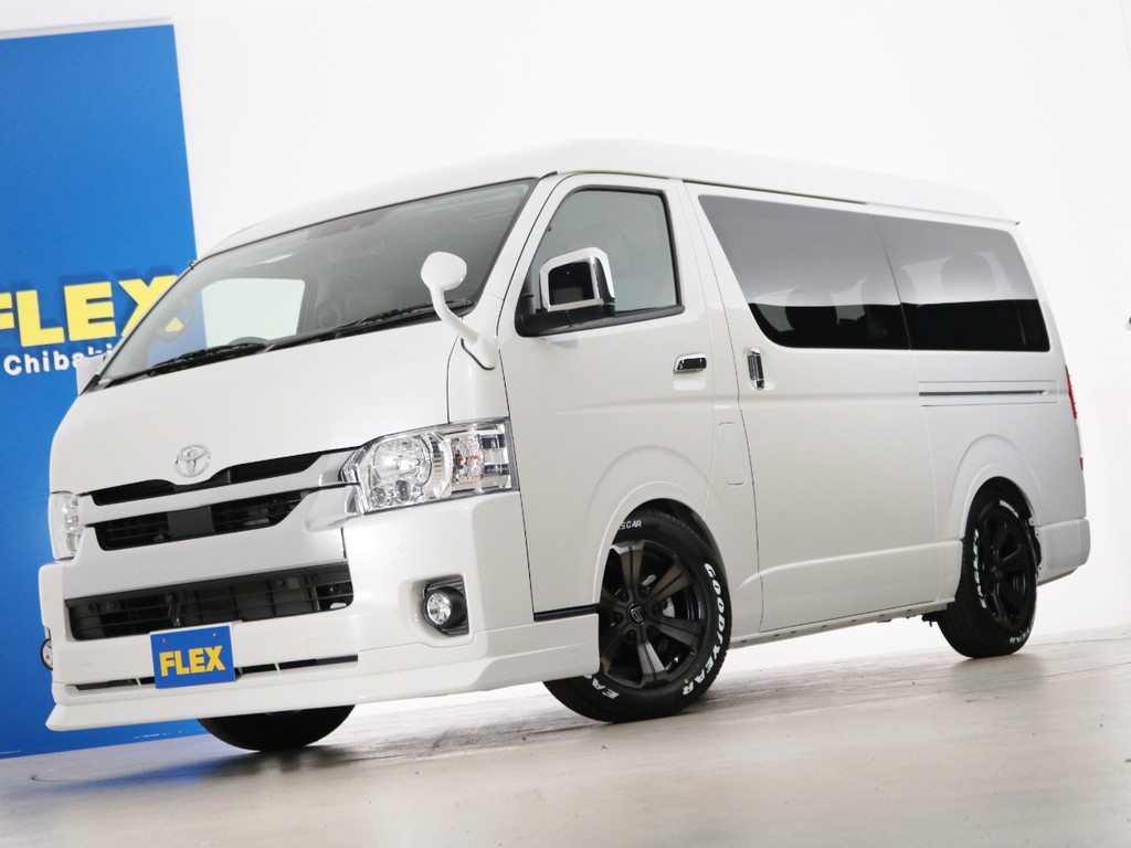 新車未登録　ハイエースワゴンＧＬ　１０人乗り３ナンバー登録　ガソリン２ＷＤ　ＦＬＥＸオリジナル内装アレンジ【Ｖｅｒ１デニム】！