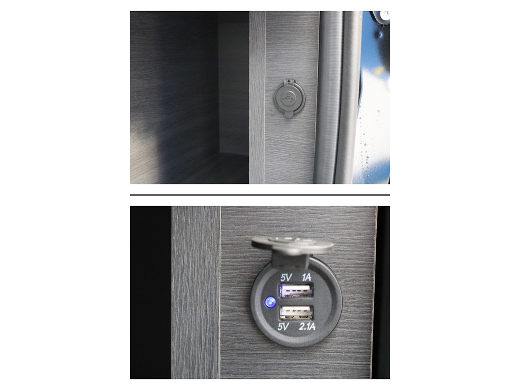家具にUSBポート付き