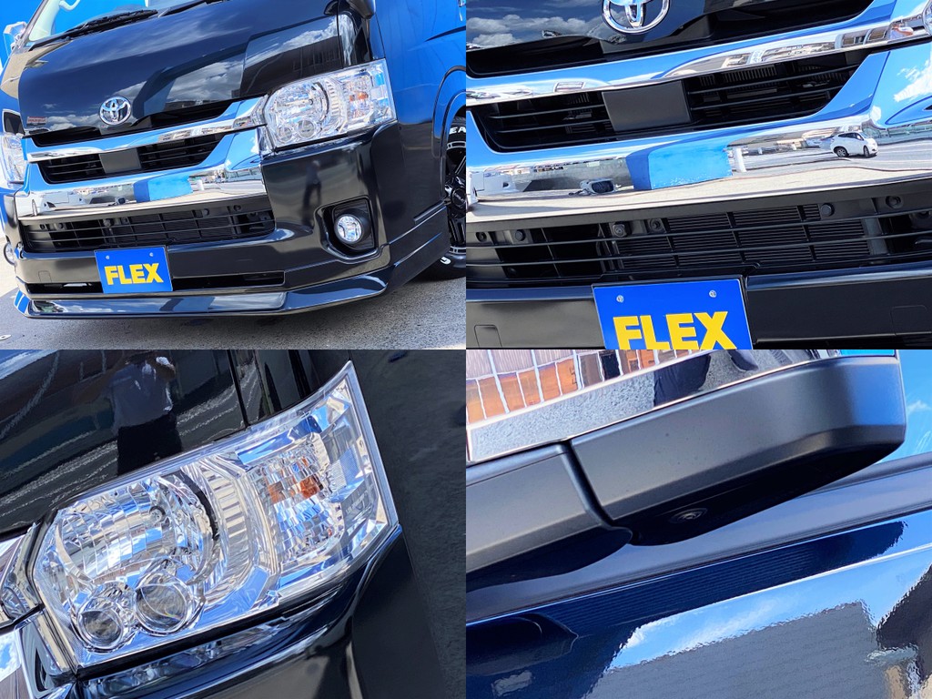 ＦＬＥＸオリジナル ＤｅｌｆｉｎｏＬｉｎｅフロントスポイラーをセット！！レーダーブレーキやメーカーオプション ＬＥＤヘッドライトが装備！！