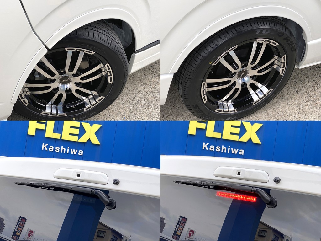 ＦＬＥＸオリジナル ＤｅｌｆｉｎｏＬｉｎｅオーバーフェンダーをセット！！２インチローダウンがさらにローダウンに見えますよ☆