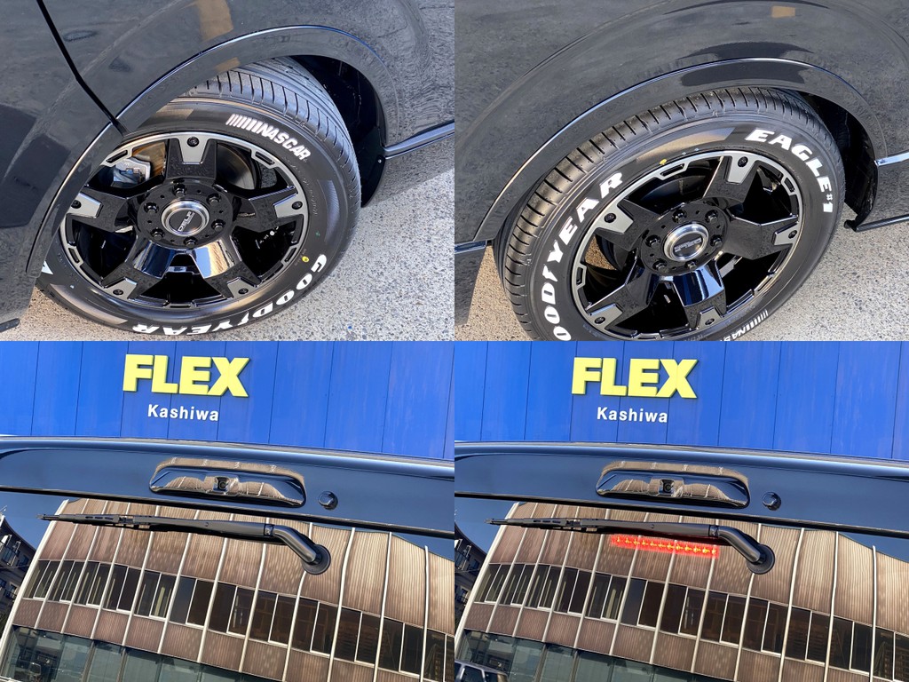 ＦＬＥＸオリジナル ＤｅｌｆｉｎｏＬｉｎｅオーバーフェンダーをセット！！２インチローダウンがさらにローダウンに見えますよ☆
