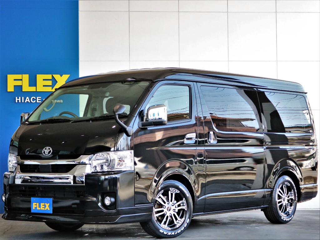 新車　ワゴンGL　バージョン１内装架装　ベッドキットやフローリングが施工されたFLEX定番の人気の内装架装です♪即納車可能です！！全国販売