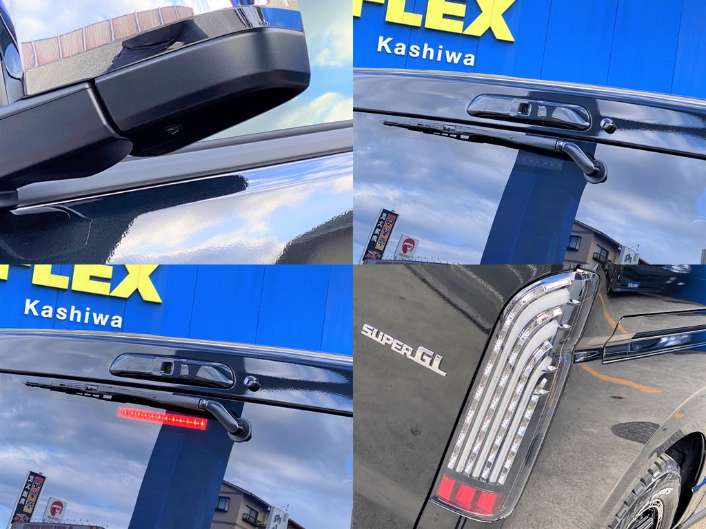 サイドカメラも完備！！ＦＬＥＸオリジナル 煌ブラックＬＥＤテールをセット！！