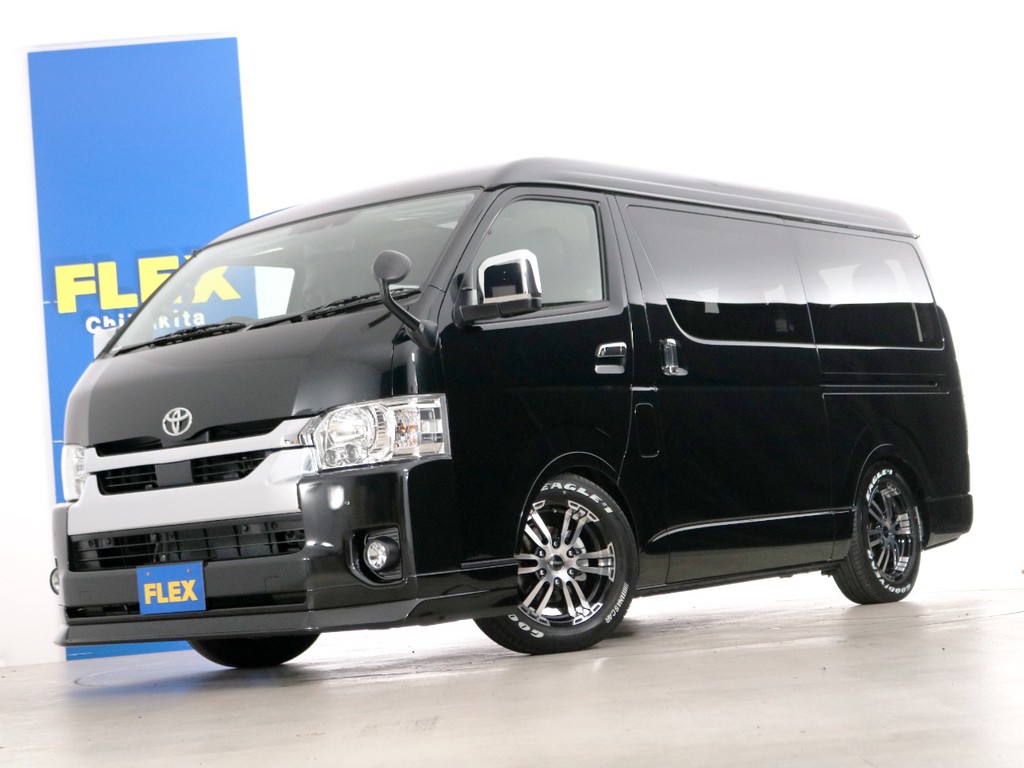新車未登録　ハイエースワゴンＧＬ　トヨタ車体特別架装車【ファインテックツアラー】　１０人乗り３ナンバー登録　ガソリン２ＷＤ　カスタムＰＫＧ！