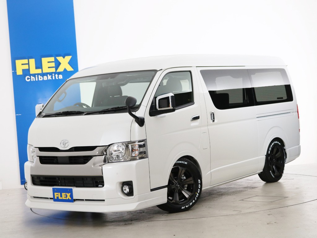 新車未登録　ハイエースバン　Ｓ－ＧＬ　特別仕様車【ダークプライムⅡ】　ディーゼルターボ２ＷＤ　５人乗り１ナンバー登録　ベッドカスタムＰＫＧ！