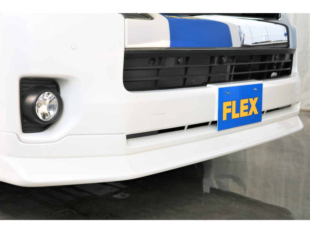 FLEXオリジナルDelfinoLineフロントリップスポイラーを装備！フロント部分もカッコよくカスタムしております！