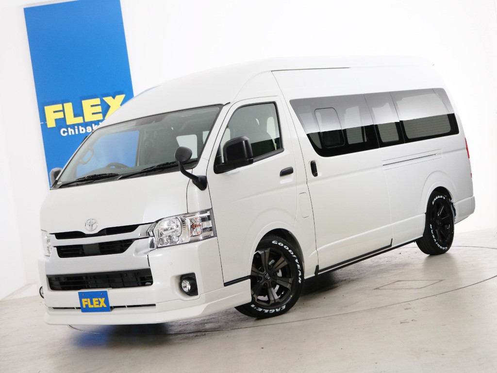 新車未登録　ハイエースバン　スーパーロングハイルーフ　ＤＸ　ＧＬパッケージ　５人乗り１ナンバー登録　ディーゼルターボ４ＷＤ　寒冷地仕様　床張りカスタムＰＫＧ！