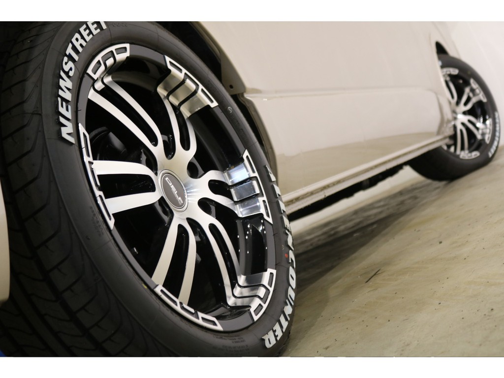 デルフ02 18インチアルミホイール＆オーレンカウンターホワイトレター！