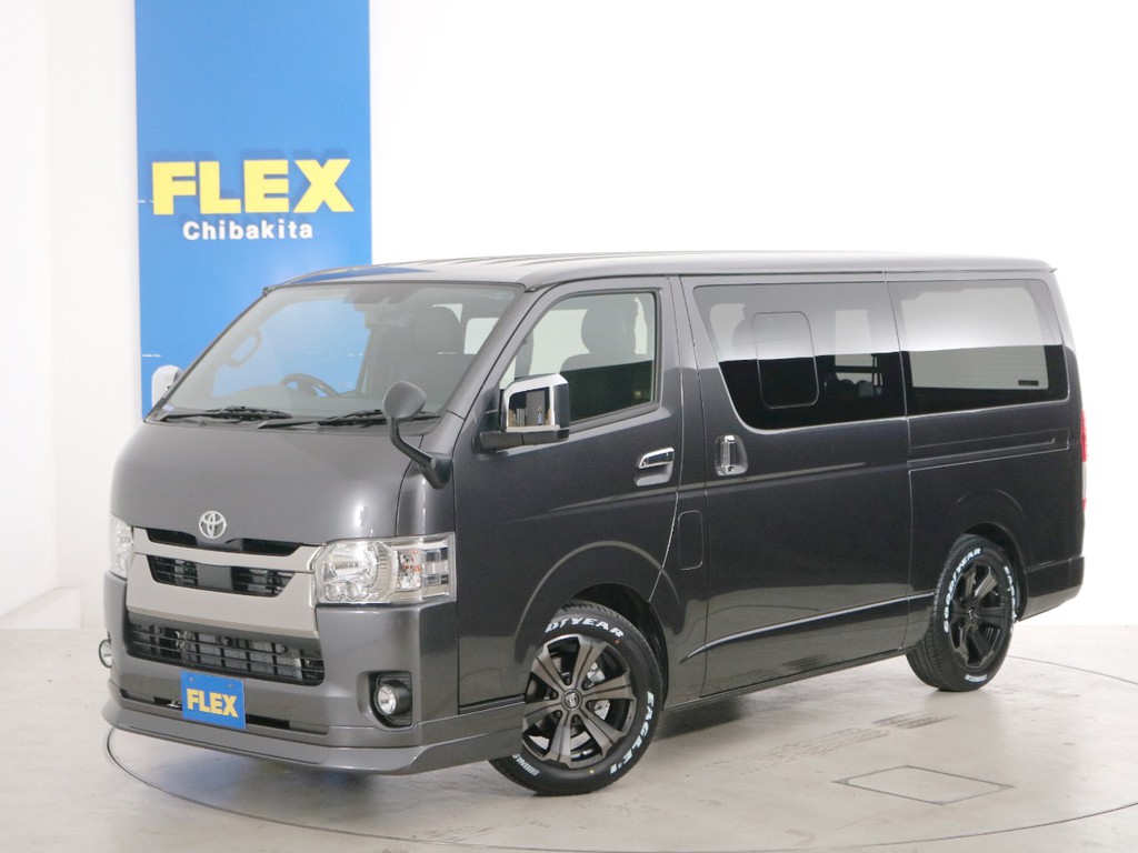 新車未登録　ハイエースバン　Ｓ－ＧＬ　特別仕様車【ダークプライムⅡ】　ディーゼルターボ２ＷＤ　５人乗り４ナンバー登録　ライトカスタムＰＫＧ！