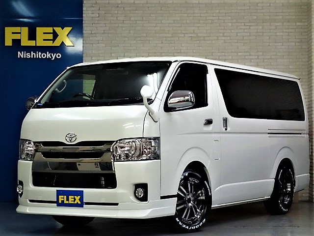 ３０年式ハイエースＶダークプライム２０００ガソリン２ＷＤカスタム車両入庫致しました！！新品パーツ多数装備！！