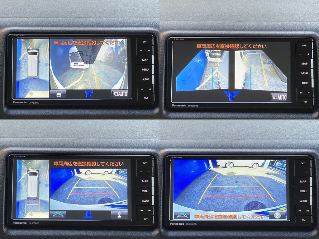 フロント サイド リアカメラ パノラミックビューモニター完備！！