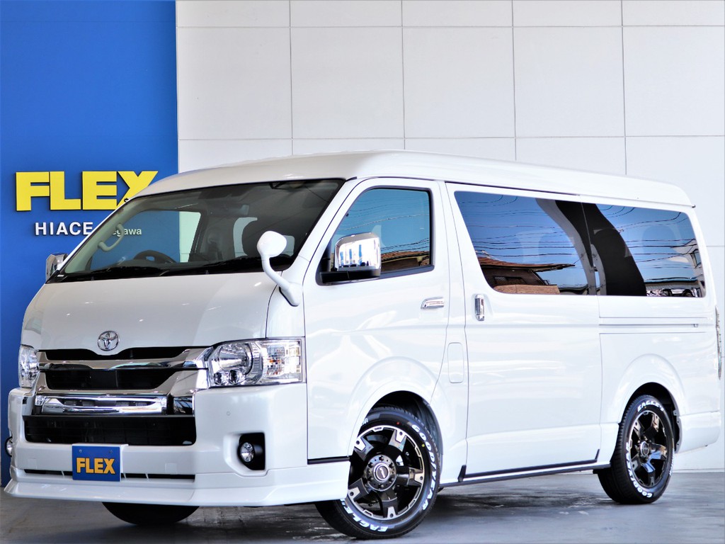 新車　ハイエースワゴンGL　バージョン１内装架装　フローリングにベッドキットで大人気！安心の４WD！！即納車可能です♪
