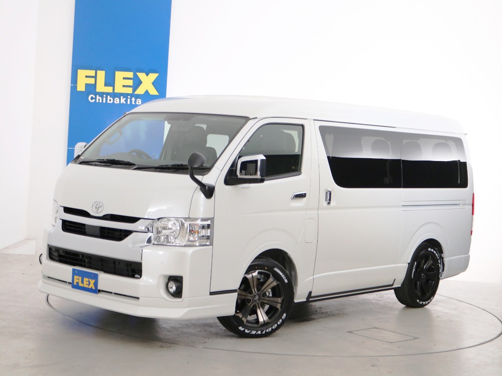 新車未登録　ハイエースワゴンＧＬ　１０人乗り３ナンバー登録　ガソリン４ＷＤ　寒冷地仕様　ＦＬＥＸオリジナル内装アレンジ【Ｖｅｒ１】！