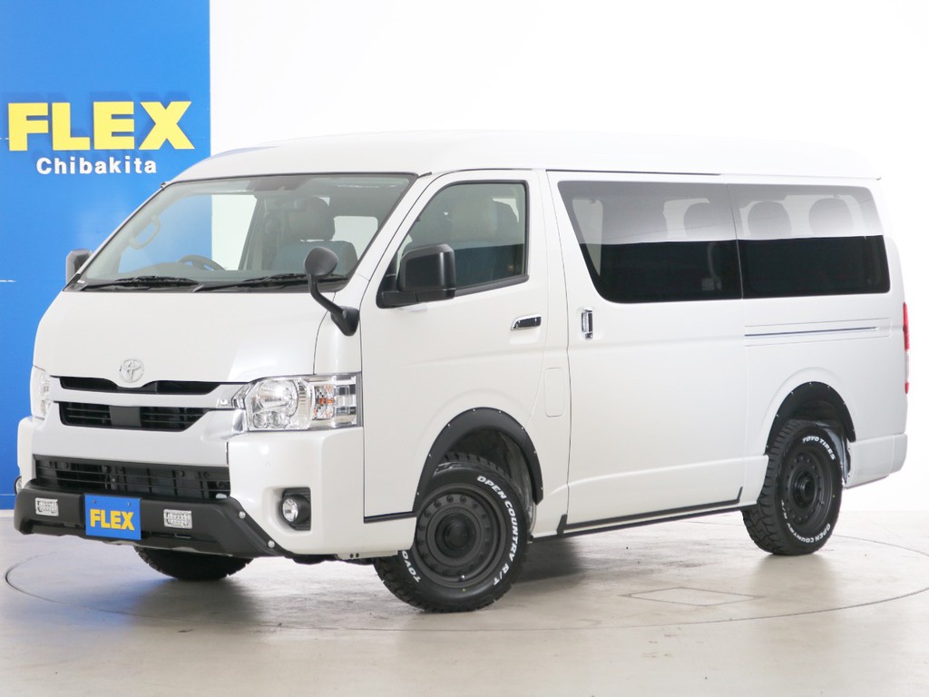 新車未登録　ハイエースワゴンＧＬ　ガソリン４ＷＤ　ＦＬＥＸオリジナル内装アレンジ【Ｖｅｒ１　ＤＥＮＩＭ】　ワイルドカスタムＰＫＧ！