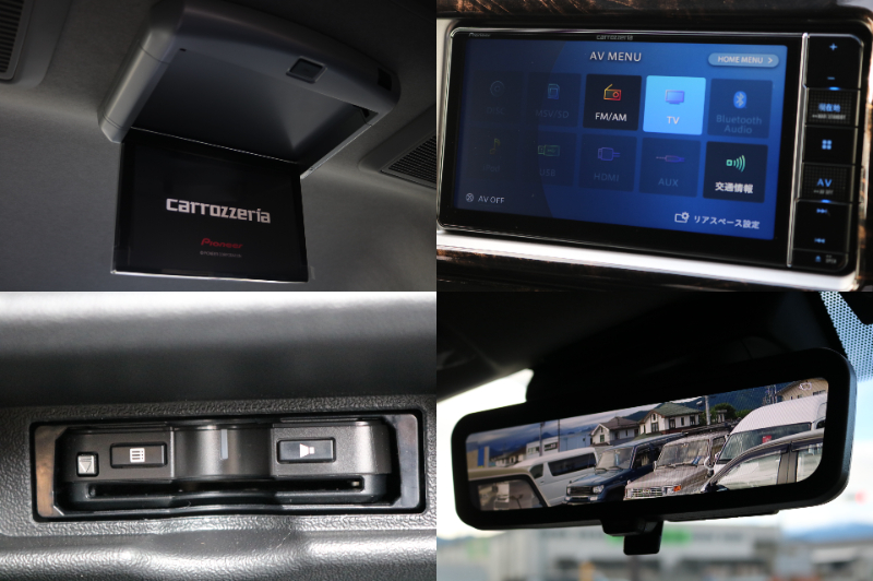 カロッツェリア製ＳＤナビＴＶ＆フリップダウンモニターや、ＥＴＣ装備済みです！