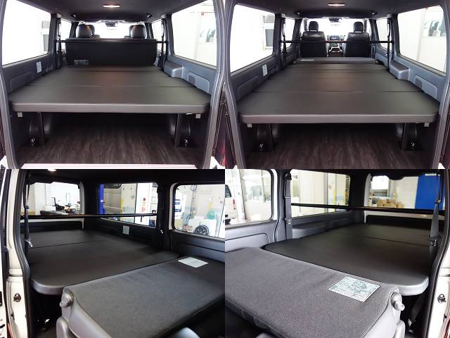 新車ダークプライムⅡ床張りベットＫＩＴナビパッケージ完成致しました！車中泊に最適な1台！！