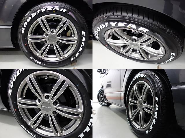 新車ダークプライムⅡ２０００ガソリン２ＷＤファミリーに好評の床張りベットＫＩＴナビパッケージ完成致しました！！渋いガンメタのコンプリート車になります！！