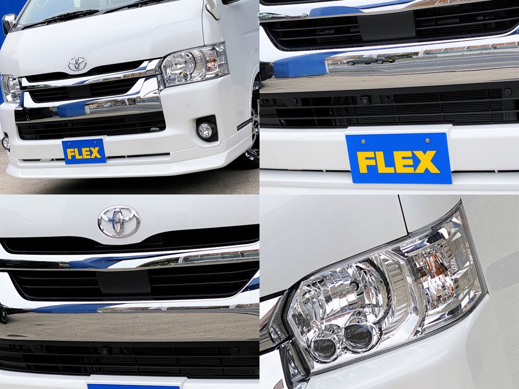 ＦＬＥＸオリジナル ＤｅｌｆｉｎｏＬｉｎｅフロントスポイラーをセット！！フロントカメラ レーダーブレーキ ＬＥＤヘッドライト完備！！