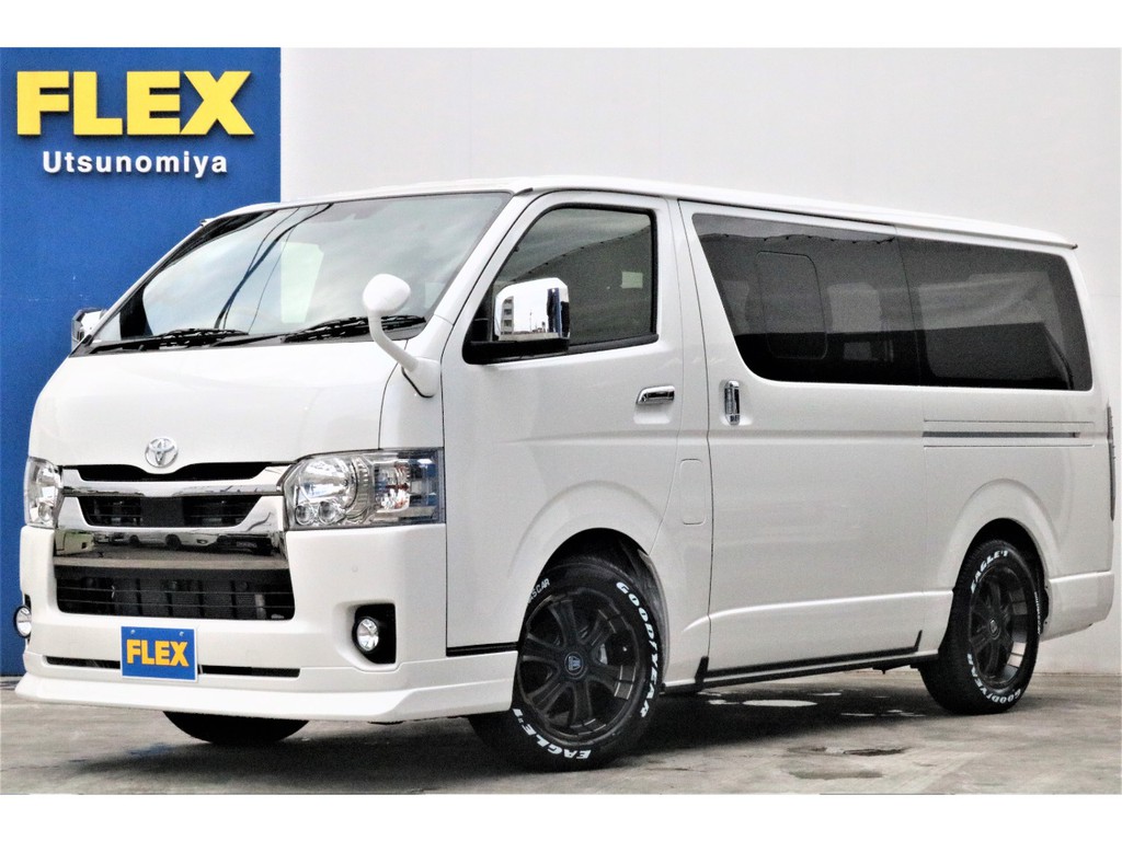 【新車】ハイエースＳ－ＧＬロング　ダークプライムⅡディーゼル4ＷＤ　ＦＬＥＸカスタム