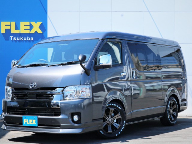 新車ハイエースⅤスーパーＧＬ５人乗り２ＷＤディーゼル特別仕様車ダークプライム２！ワイドバンが入庫！